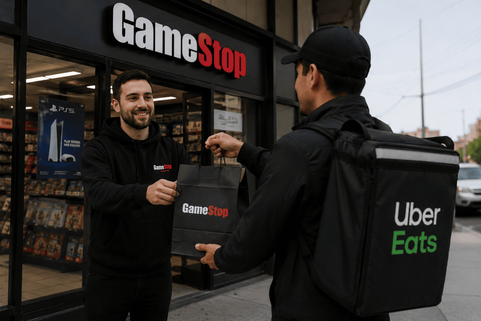 Uber Eats s'associe à GameStop pour livrer jeux et consoles à domicile